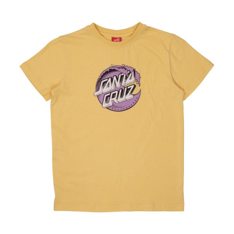 Camiseta SANTA CRUZ Youth Tee Stipple Wave Dot Front Butter